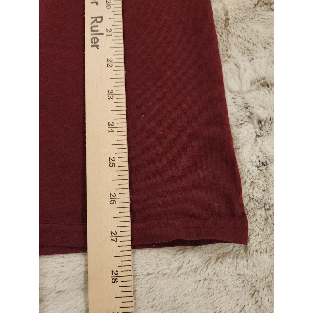 Disney Mickey Mouse Maroon Distressed Style color graphicT Shirt Mens‎ Size M - Picture 6 of 6
